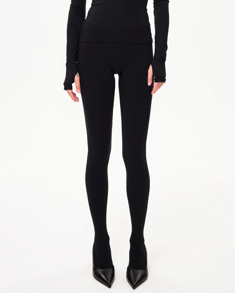Khy Black Footed Legging Size XS